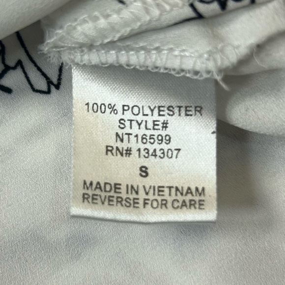 Lumiere White Sheer Shirt with Black Owl Design. Size Small. Whimsigoth. - Picture 7 of 8